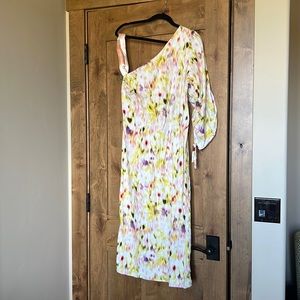 Target Future Collective with Gabriella One Shoulder Tie Dye Midi Linen Dress